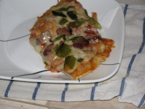 Steak, Ham and Pepper Pizza