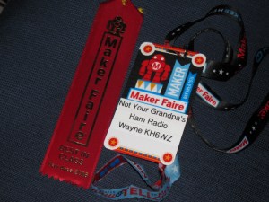 Wayne Yoshida Technical Writer Maker Faire Ribbon Win